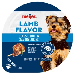 Lamb Wet Dog Food 3.5 Oz Cup