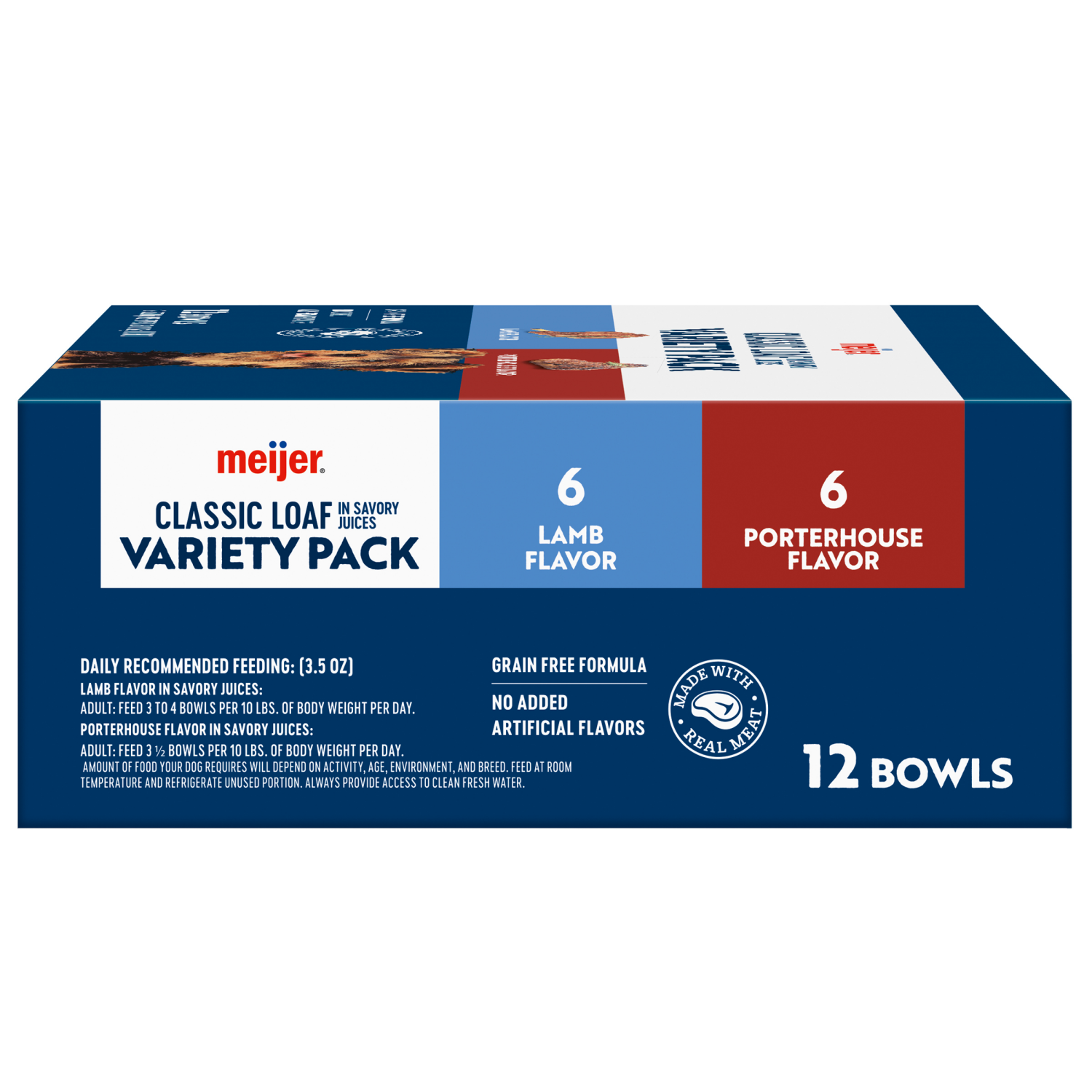 slide 5 of 8, Meijer Lamb and Porterhouse Wet Dog Food Cups Variety Pack 3.5 oz./12 ct., 12 ct; 3.5 oz