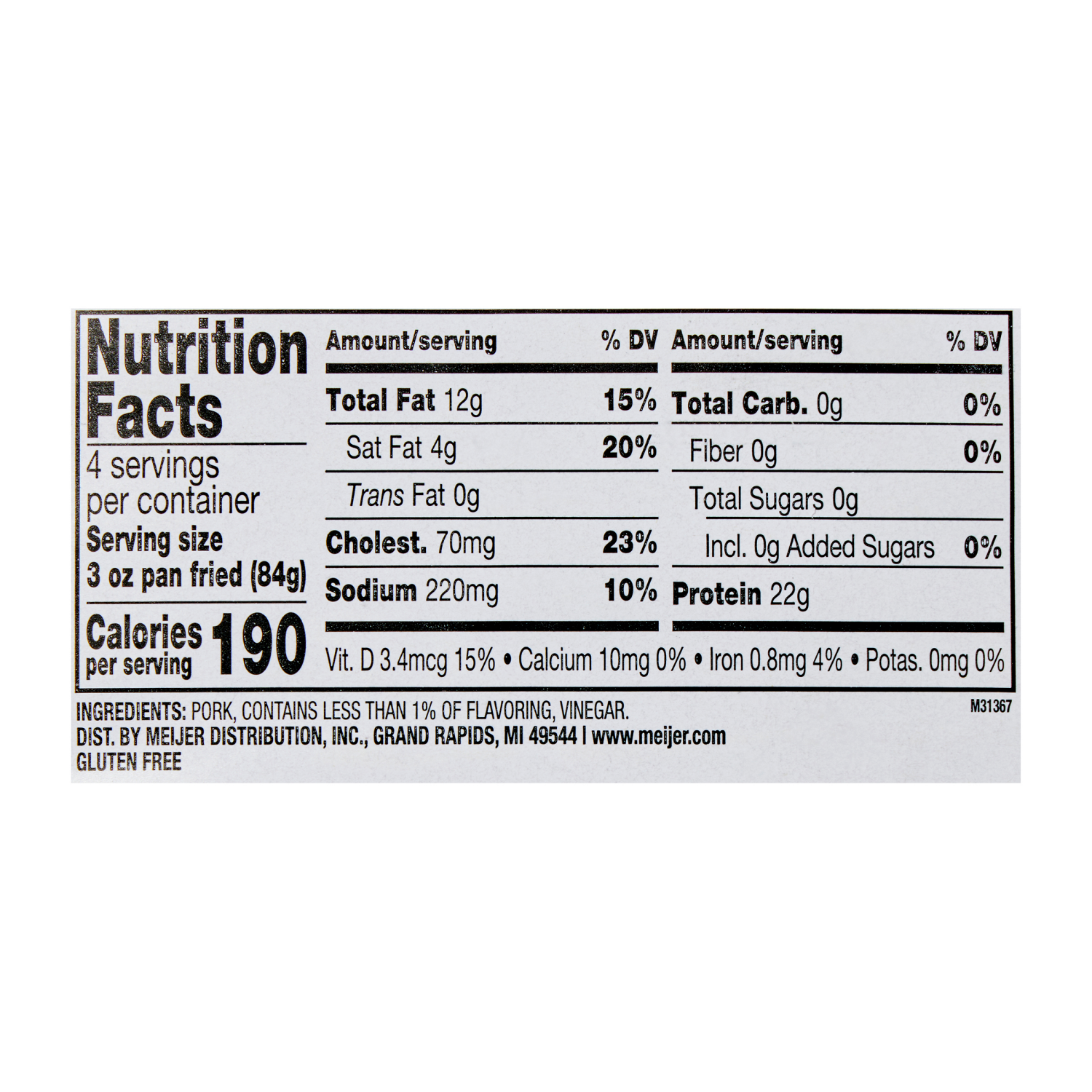 slide 3 of 4, True Goodness Ground Pork 16oz, 16 oz