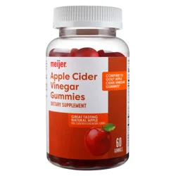 Meijer Apple Cider Vinegar Gmy 60ct