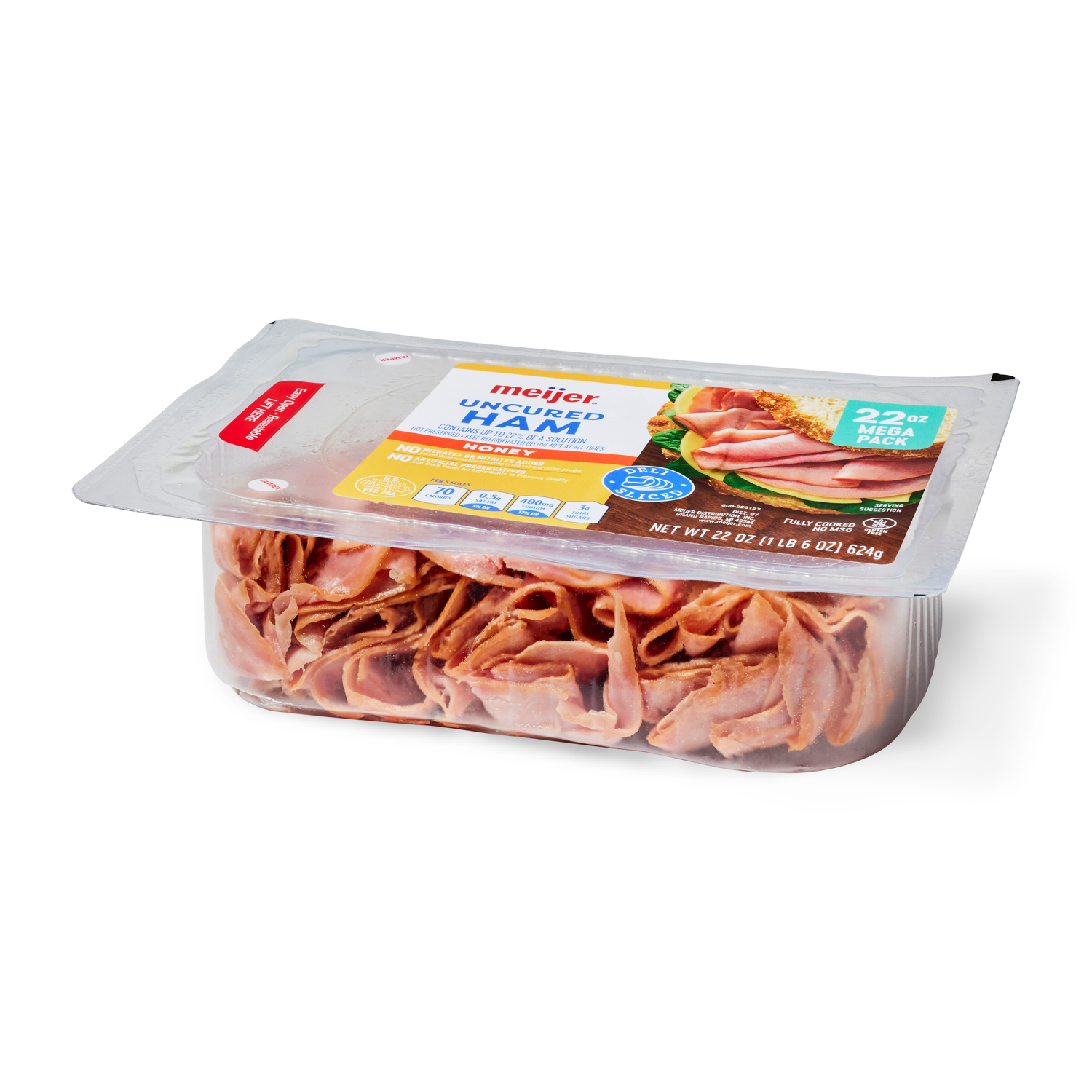slide 2 of 3, Meijer Honey Ham Lunchmeat, 22 oz