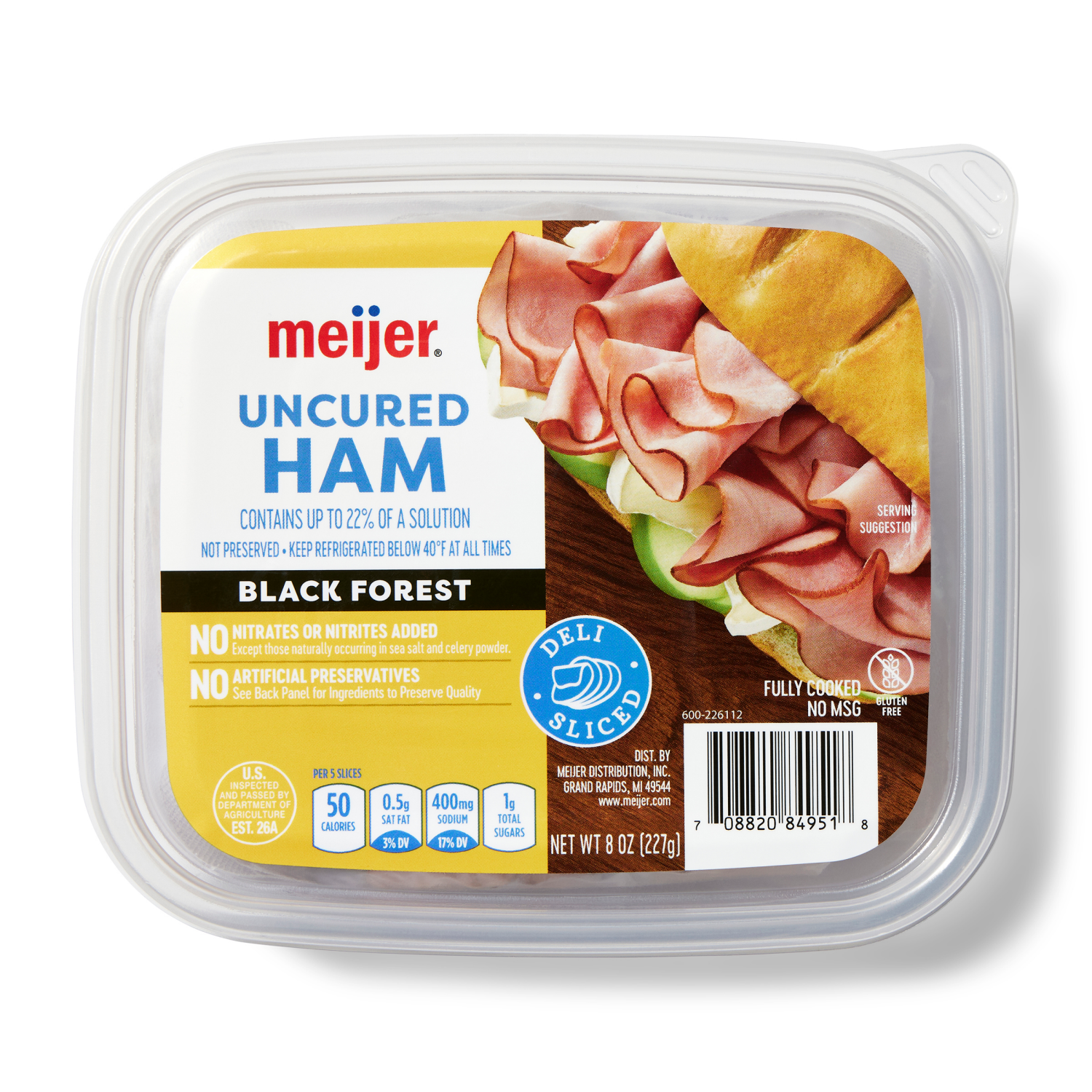 slide 1 of 3, Meijer Black Forest Ham Lunchmeat, 8 oz