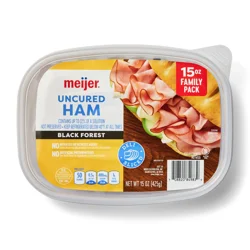 Meijer Lunchmeat Ham Black Forest Fp 15
