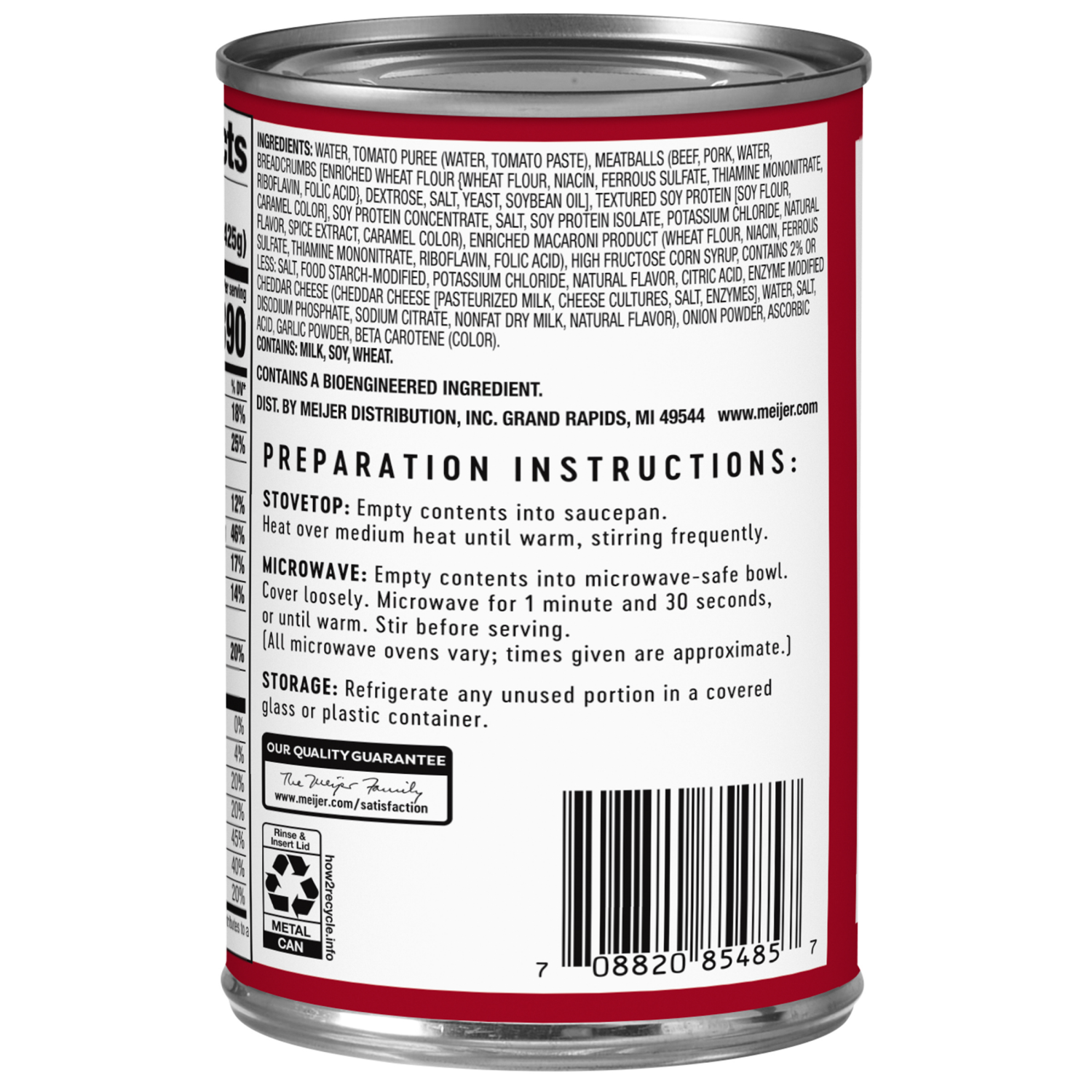 slide 2 of 3, Meijer Spaghetti Hoops W/ Meatballs 15 O, 15 oz