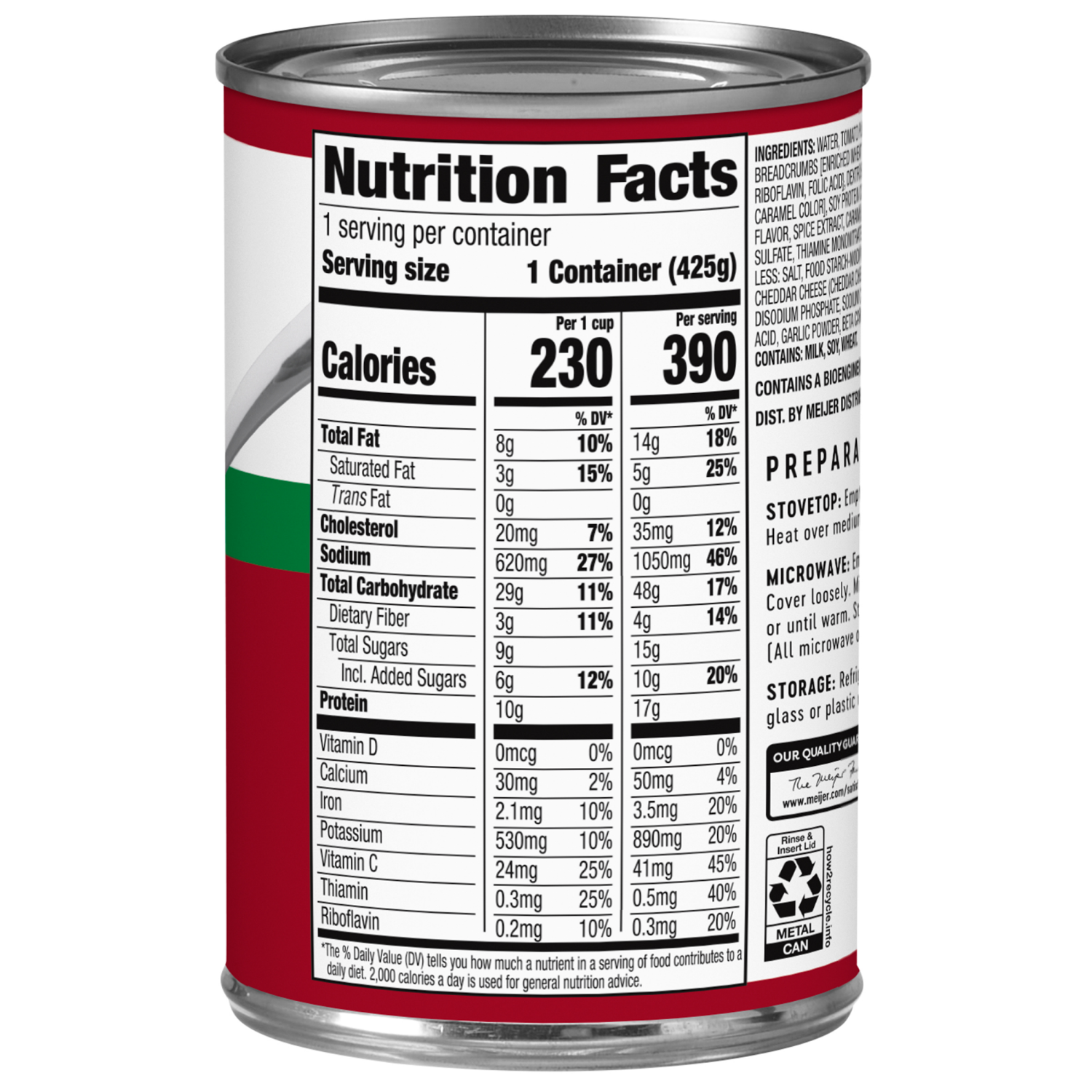 slide 3 of 3, Meijer Spaghetti Hoops W/ Meatballs 15 O, 15 oz