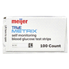 slide 13 of 29, Meijer True Metrix Self Monitoring Blood Glucose Test Strips, 100 ct