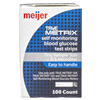 slide 9 of 29, Meijer True Metrix Self Monitoring Blood Glucose Test Strips, 100 ct