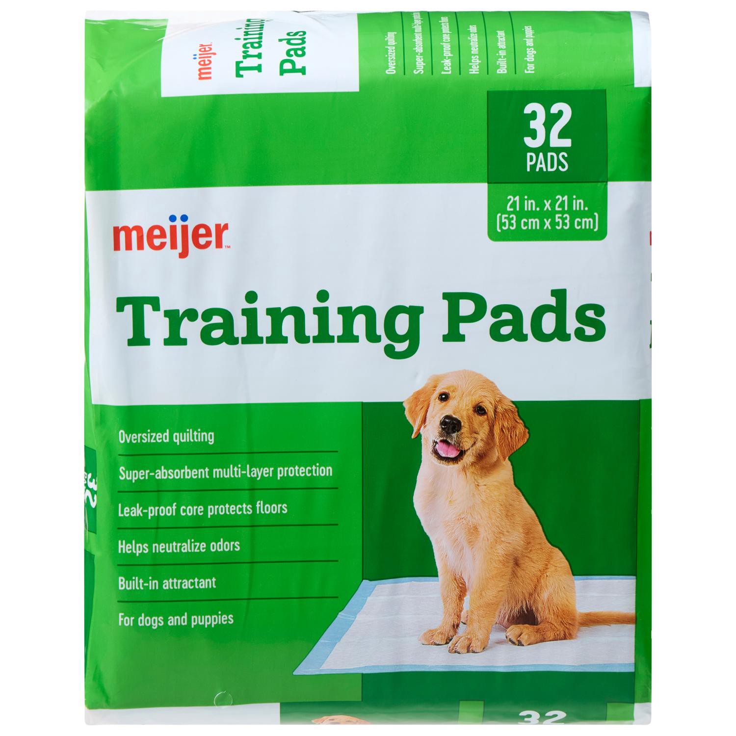 slide 1 of 5, Meijer Pet Training Pads, 21 Inch, 32 Count, 32 ct