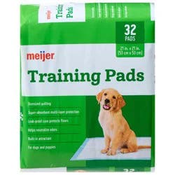 Meijer Pet Training Pads, 21 Inch, 32 Count