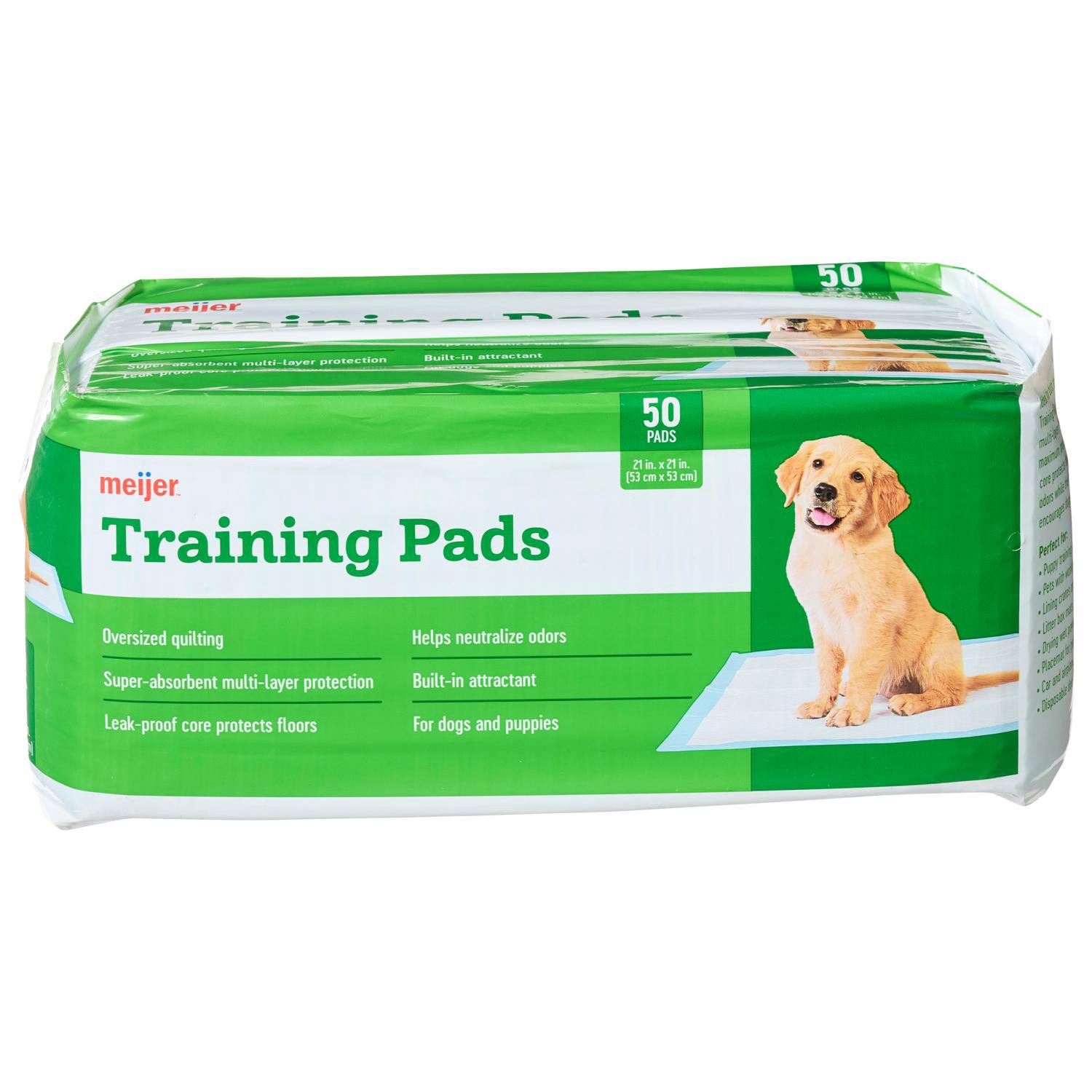 slide 1 of 4, Meijer Pet Training Pads, 21", 50 Count, 50 ct