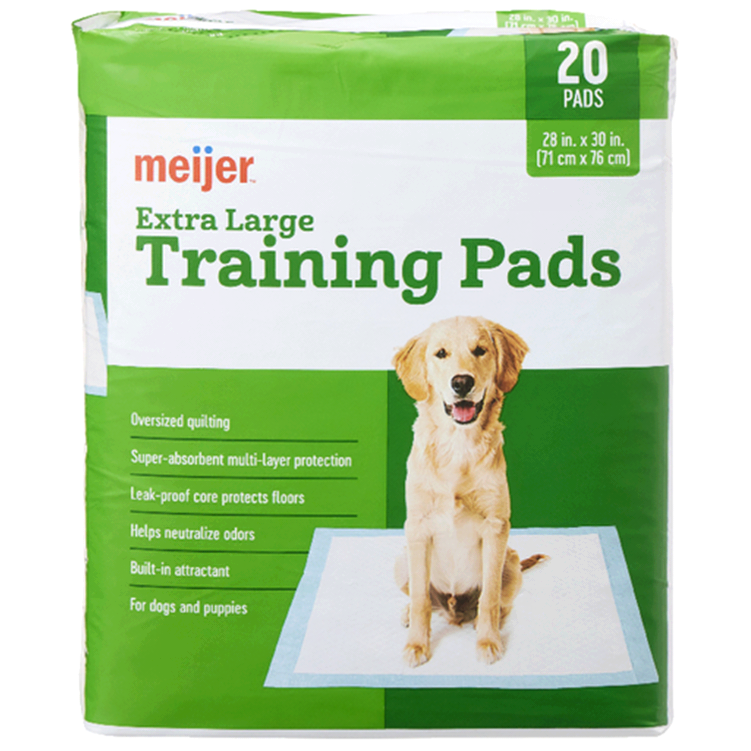 slide 1 of 3, Meijer Pet Training Pads Xl 28"X30" 20Ct, 20 ct