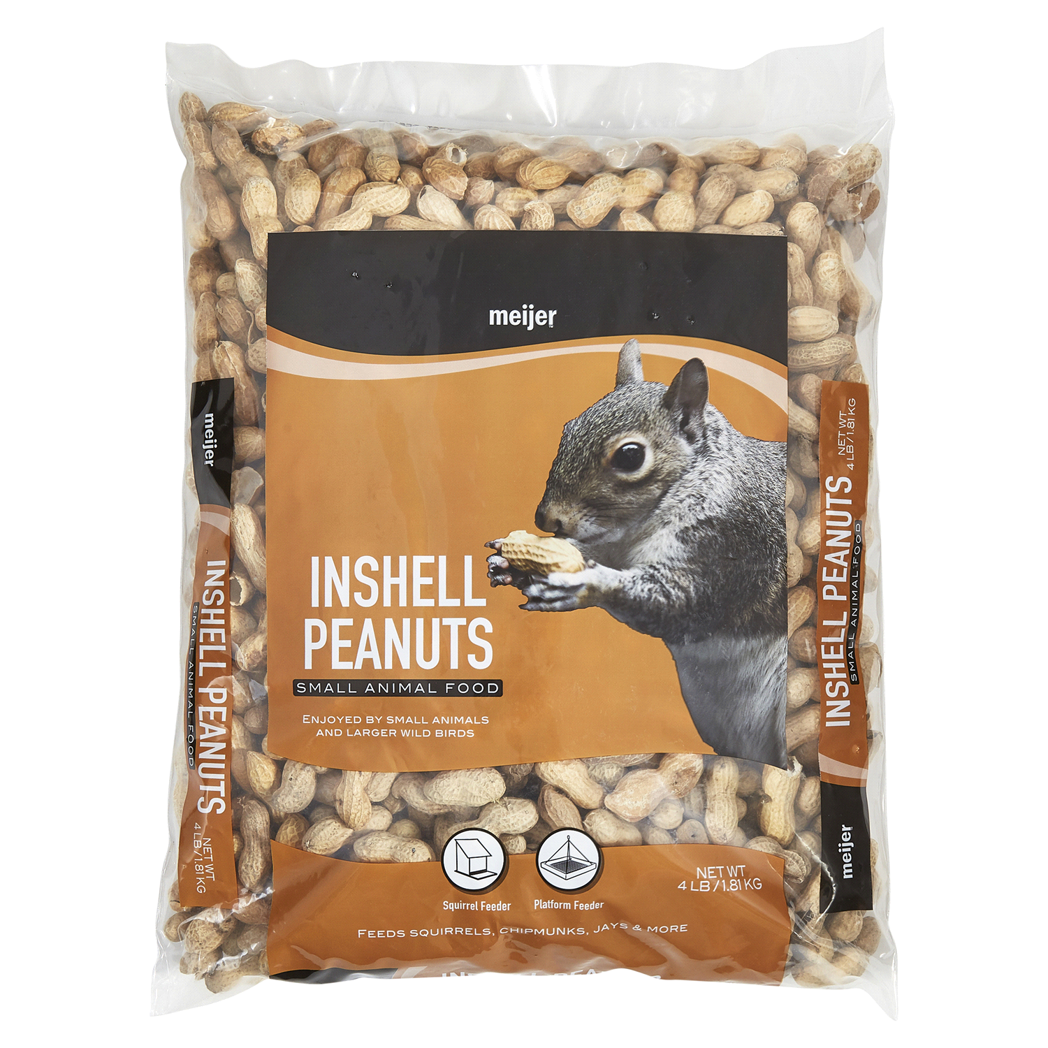 slide 1 of 5, Meijer In-Shell Peanuts, Small Animal Food, 4 lb, 4 lb