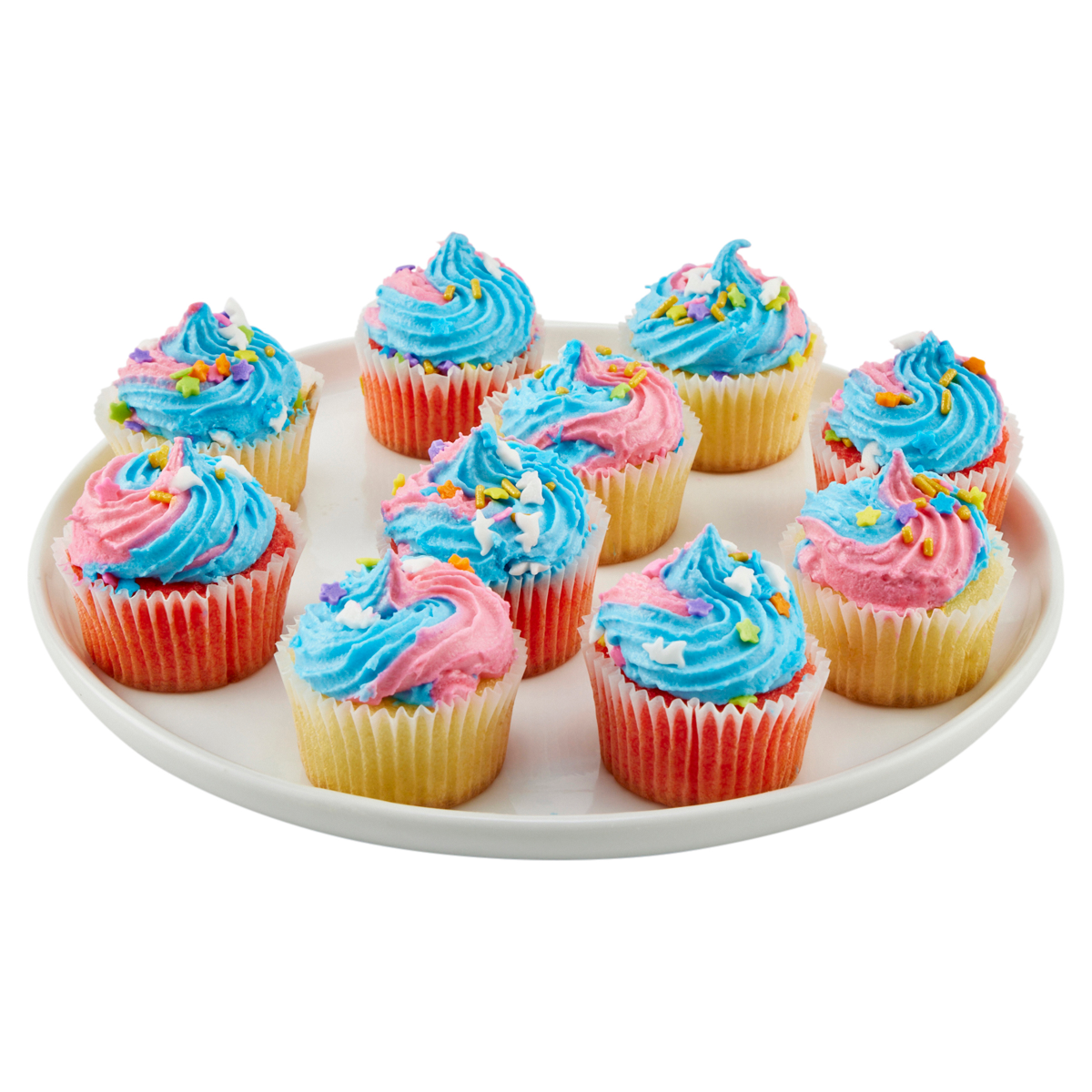 slide 2 of 4, two-bite Fresh from Meijer Mini Unicorn Cupcakes, 12 Count, 12 ct