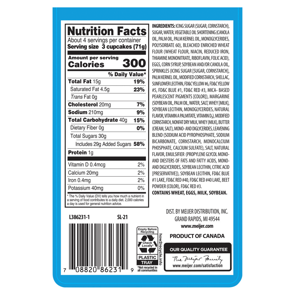 slide 4 of 4, two-bite Fresh from Meijer Mini Unicorn Cupcakes, 12 Count, 12 ct