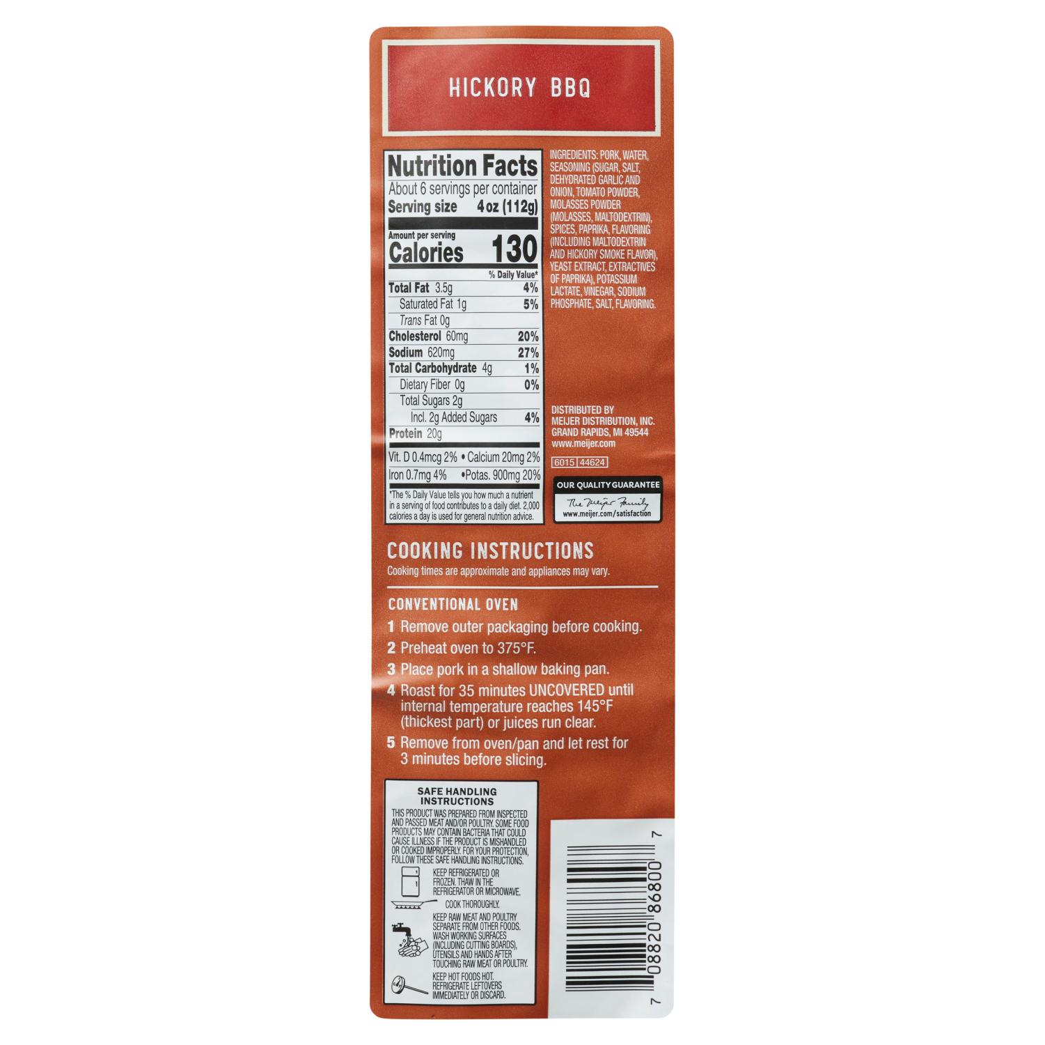 slide 2 of 2, Fresh from Meijer Hickory BBQ Loin Filet, 22 oz
