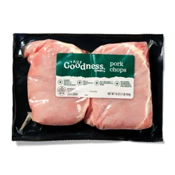 True Goodness Pork Chops 16 Oz