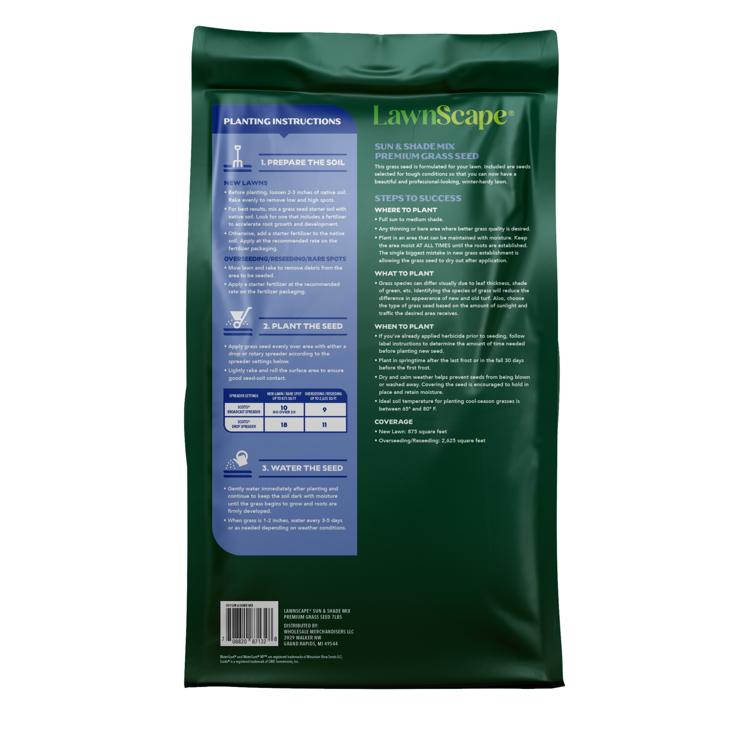 slide 2 of 4, LawnScape Sun & Shade Grass Seed - 7 lb., 7 lb