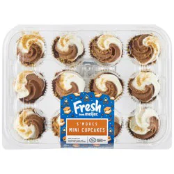 FRESH FROM MEIJER Smores Mini Cupcakes 12ct