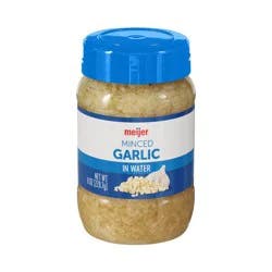 Meijer Garlic Minced In Water 8 Oz