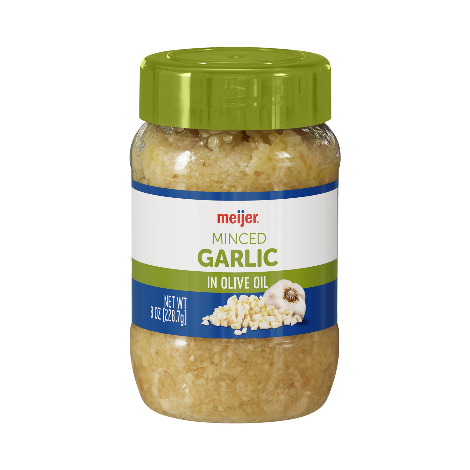 slide 1 of 3, Meijer Minced Garlic in Olive Oil, 8 oz