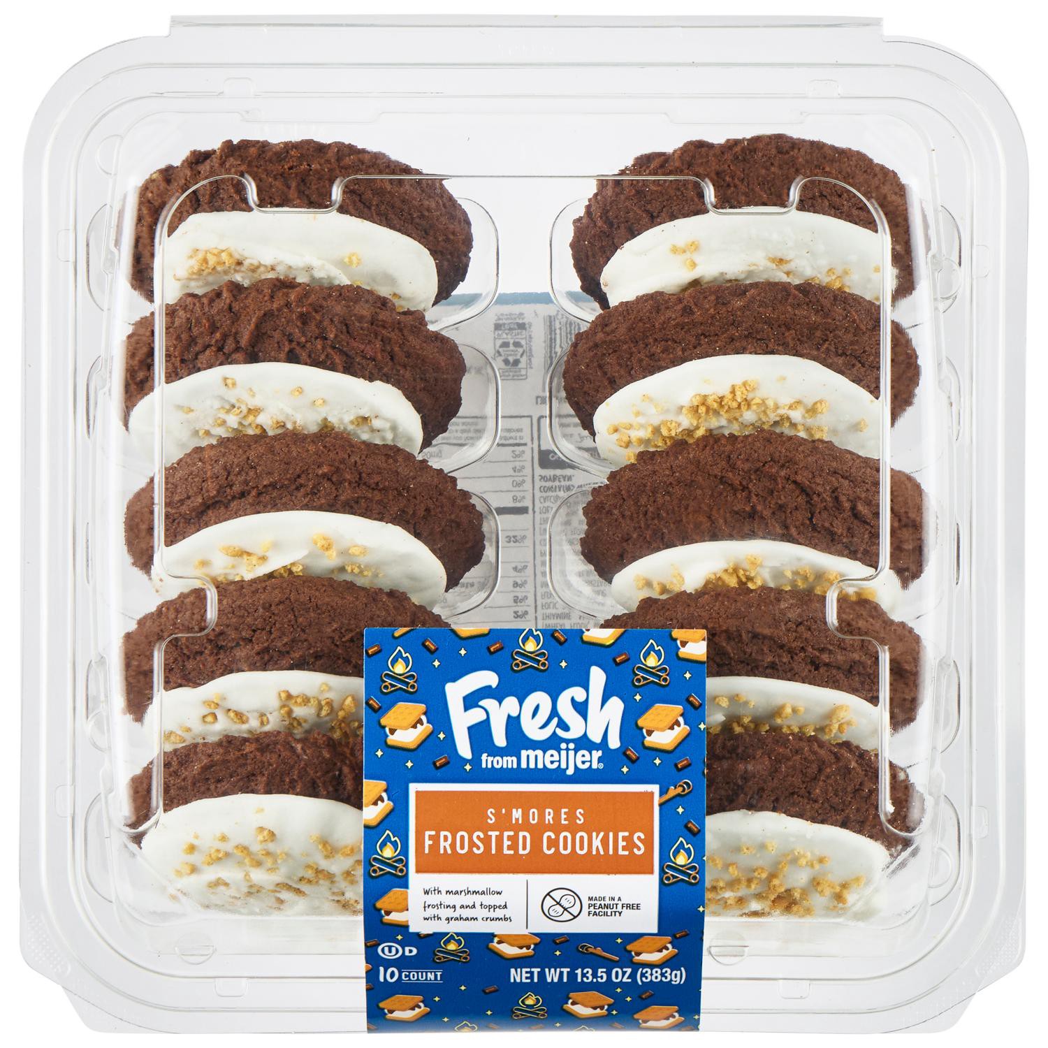 slide 1 of 4, FRESH FROM MEIJER Ffm Cookies Smores Frosted 10 Ct, 10 ct