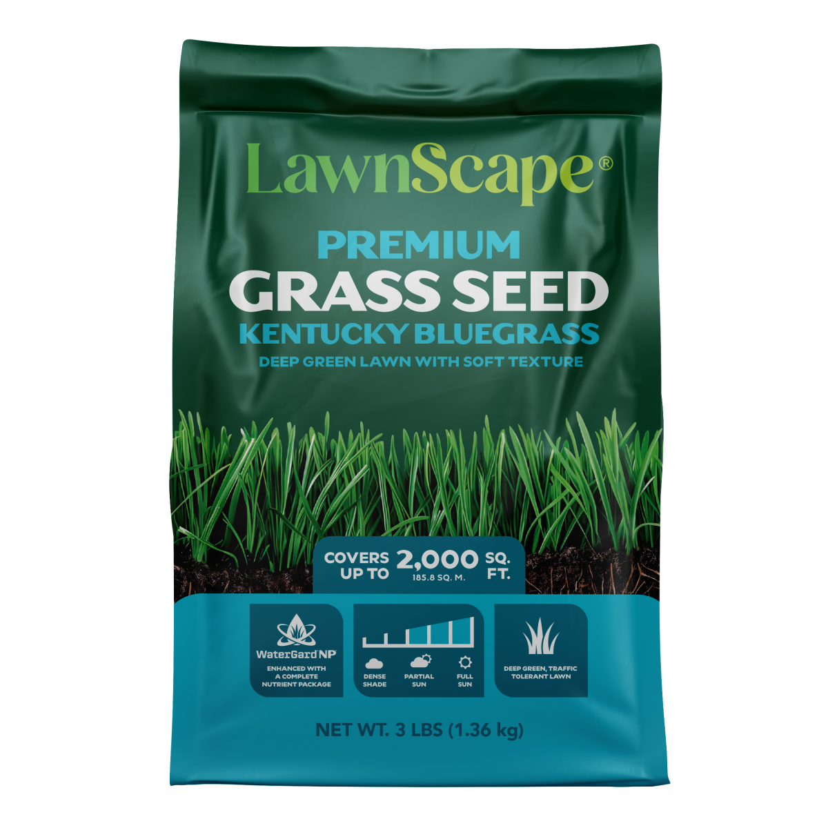 slide 1 of 4, Lawnscape Premium Grass Seed Kentucky Bluegrass - 3 Lb., 3 lb