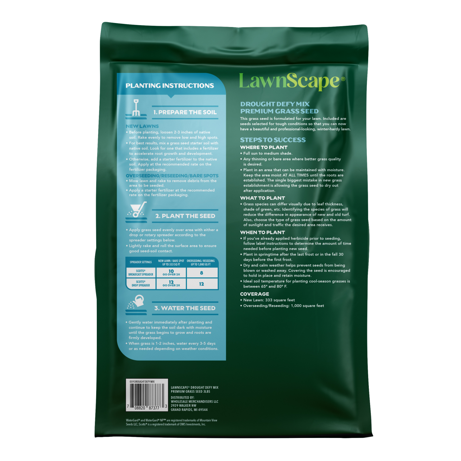 slide 2 of 5, Lawnscape Drought Defy 3lb, 3 lb