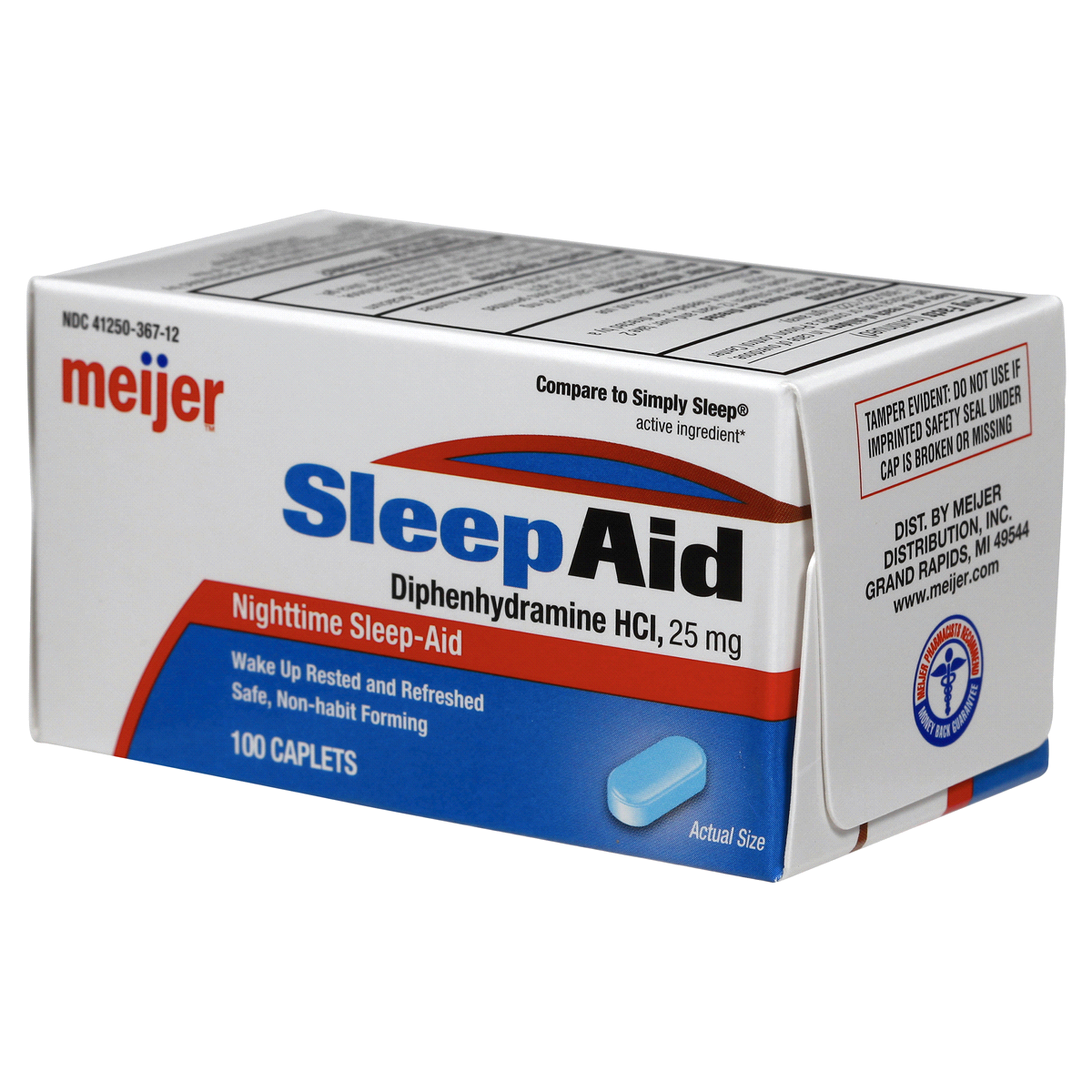 slide 5 of 6, Meijer Sleep Aid, 100 ct