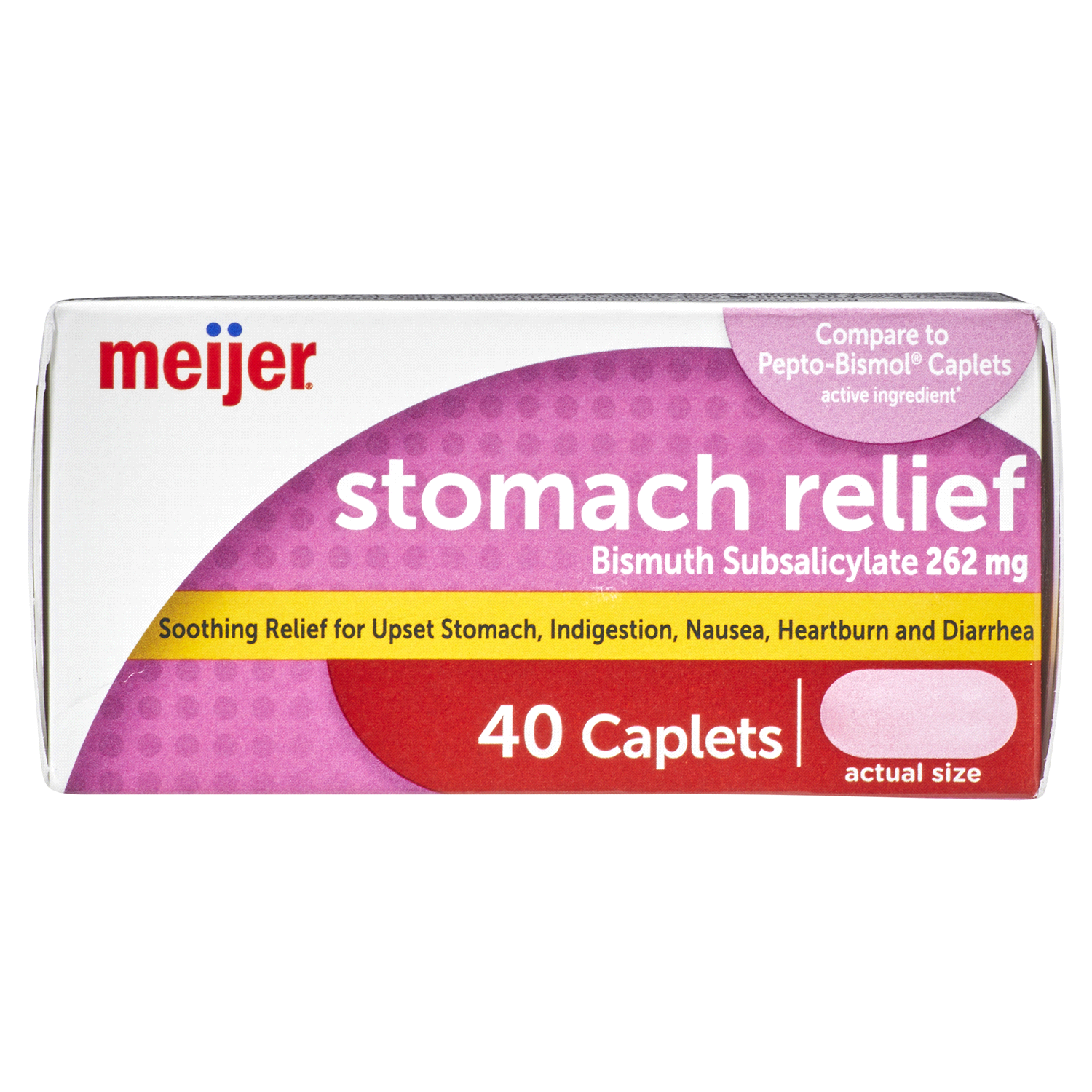 slide 5 of 5, Stomach Relief Caplets, 40 ct