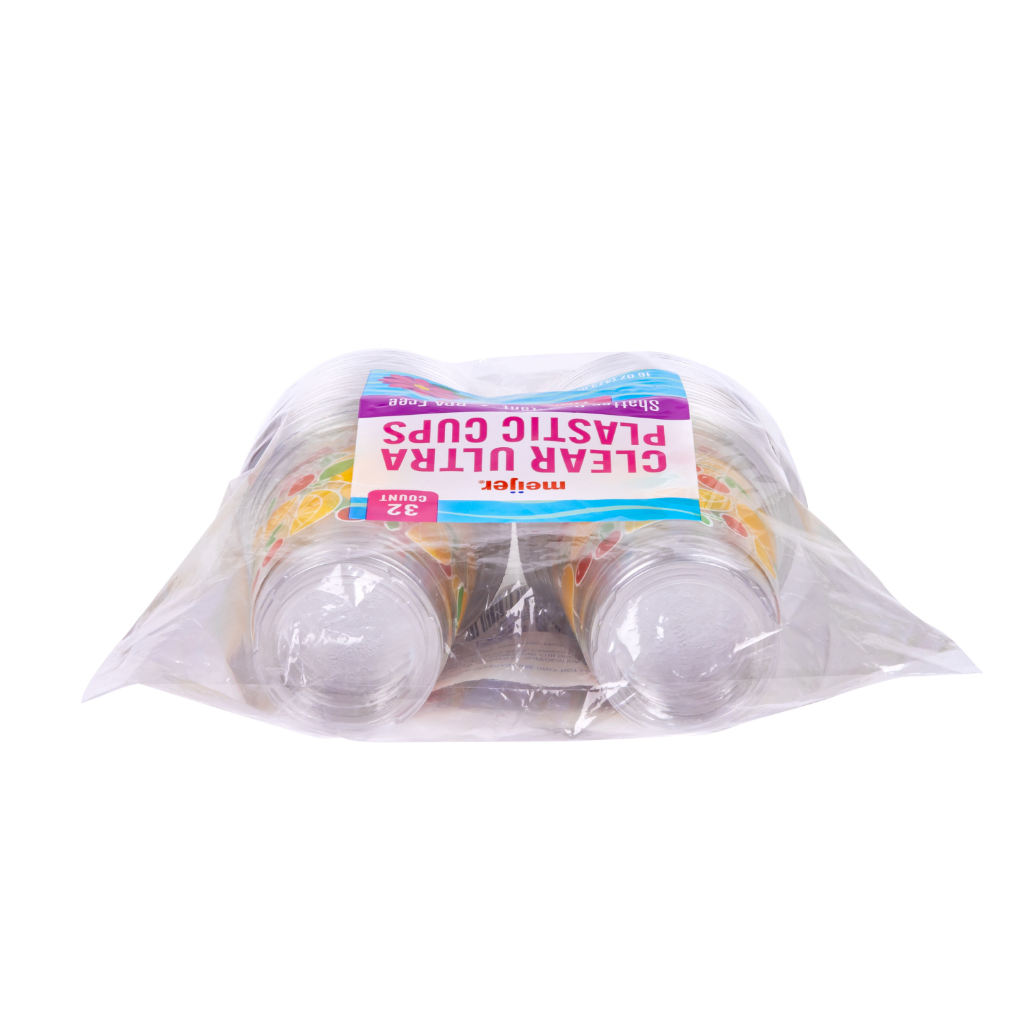 slide 2 of 5, Meijer Plastic Cup Spring Print 16 Oz. 32 Count, 16 oz, 32 ct