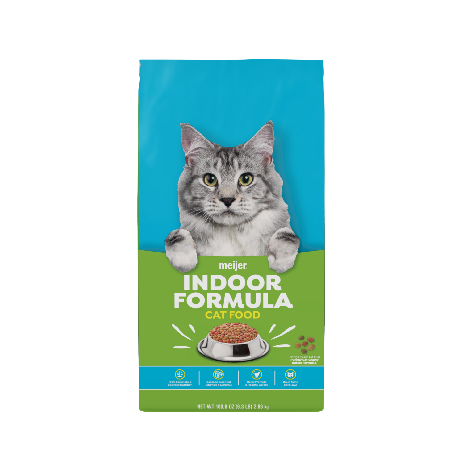 slide 1 of 2, Meijer Main Choice Indoor Formula Dry Cat Food, 6.3 lb