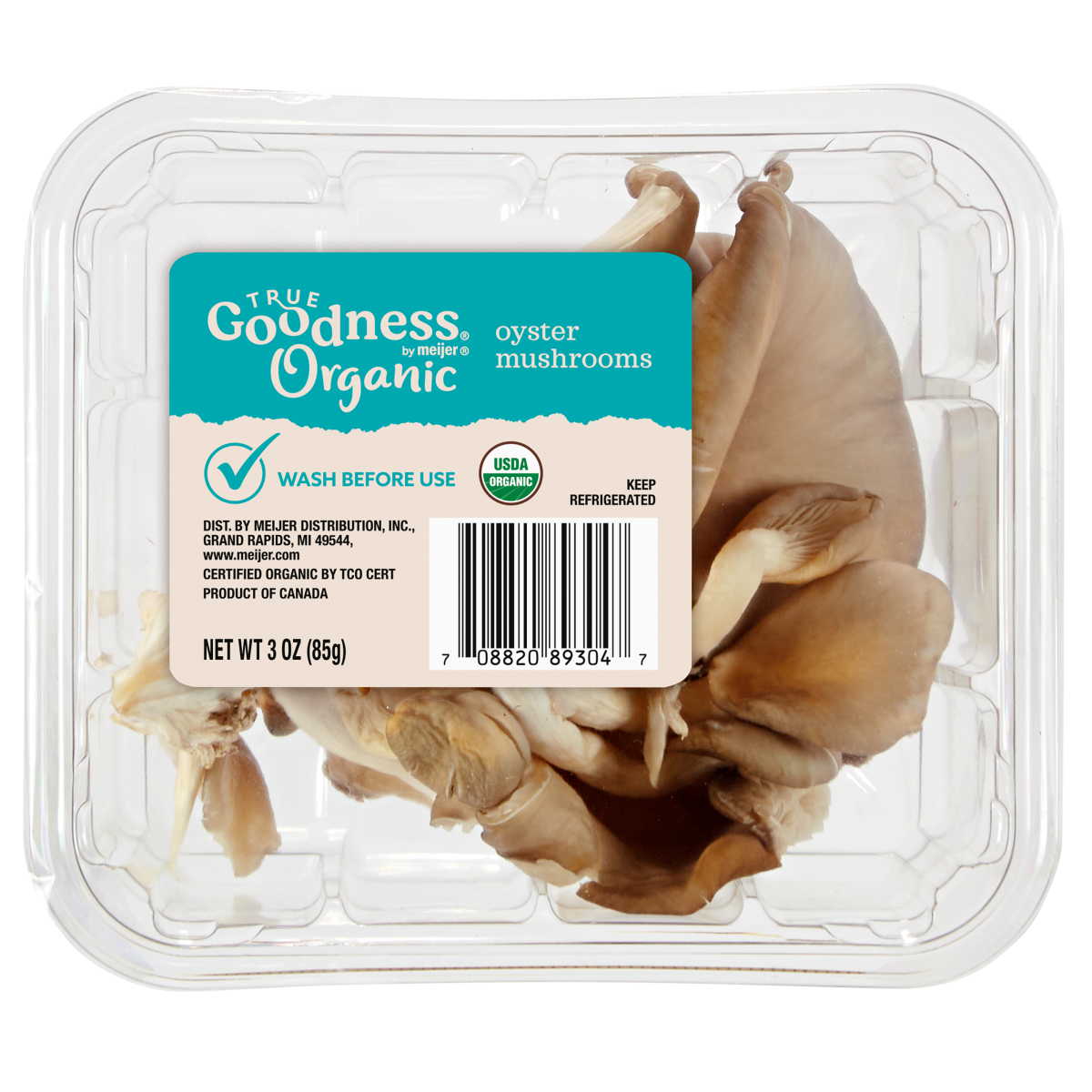 slide 1 of 5, True Goodness Organic Oyster Mushrooms, 3 oz, 3 oz