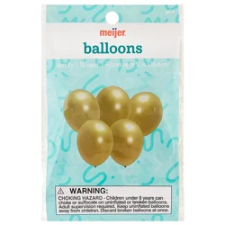 Meijer Party Chrome Gold Balloons