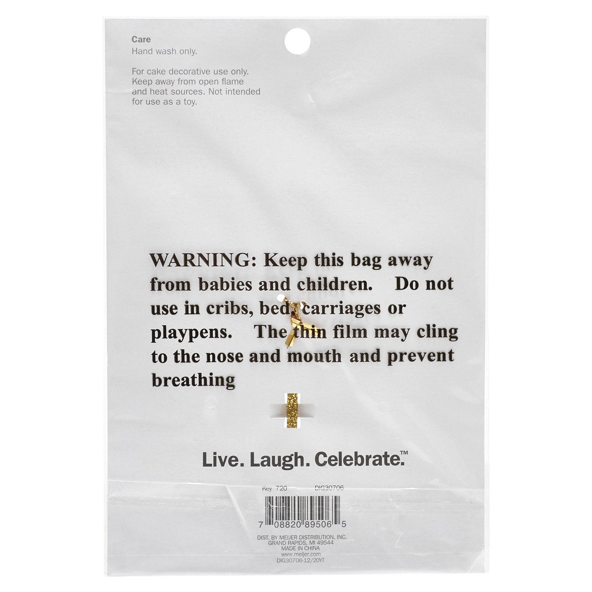 slide 24 of 29, Meijer Party Birthday Cake Topper, 1 ct