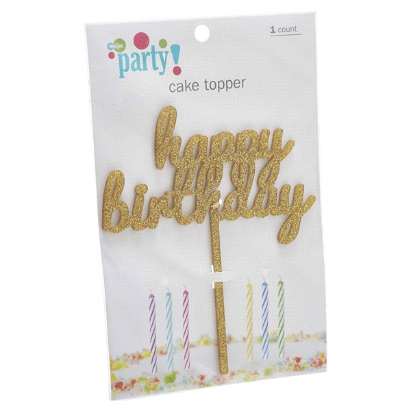 slide 10 of 29, Meijer Party Birthday Cake Topper, 1 ct