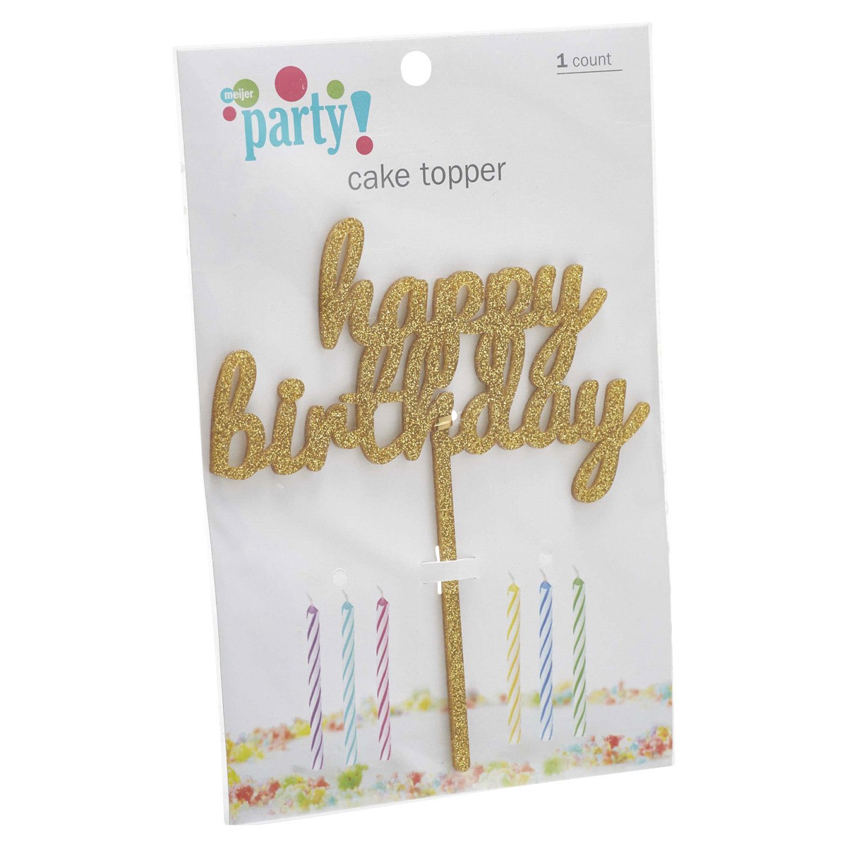 slide 4 of 29, Meijer Party Birthday Cake Topper, 1 ct