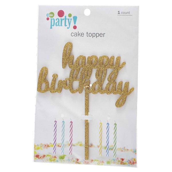 slide 16 of 29, Meijer Party Birthday Cake Topper, 1 ct