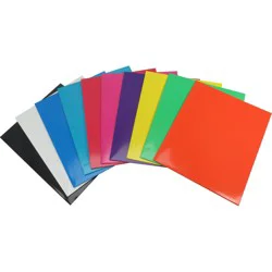 2-Pocket Laminated Paper Portfolio , Letter Size , Sold Separately