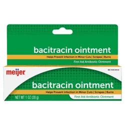 Meijer Bacitracin Ointment, First Aid Antibiotic Ointment