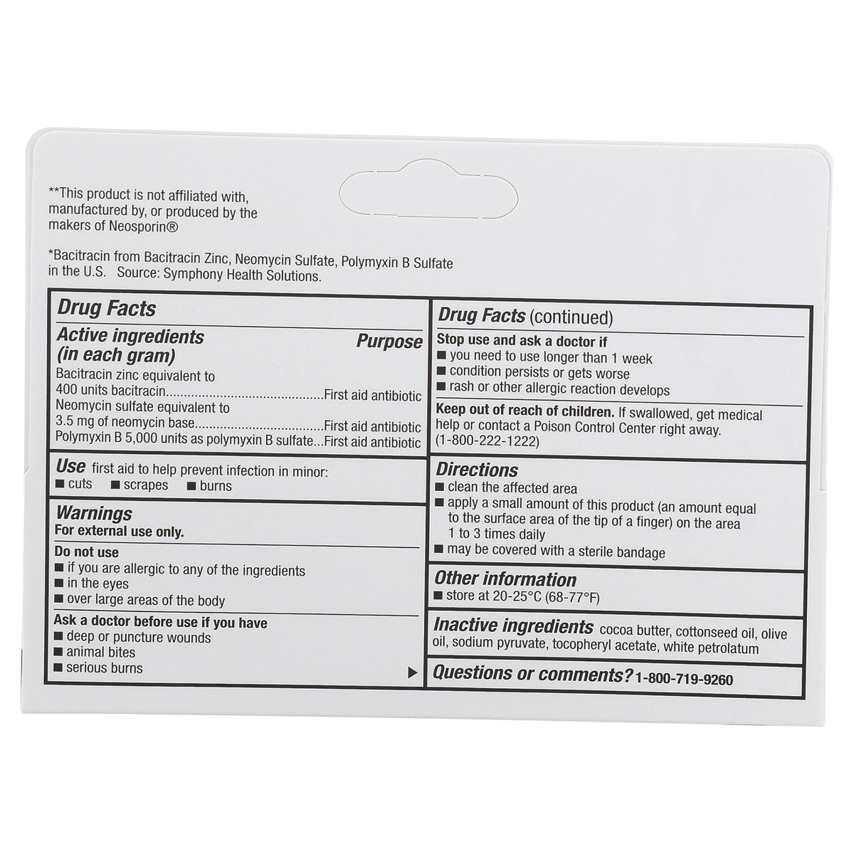 Meijer First Aid Triple Antibiotic Ointment, Treats Minor Cuts, Scrapes