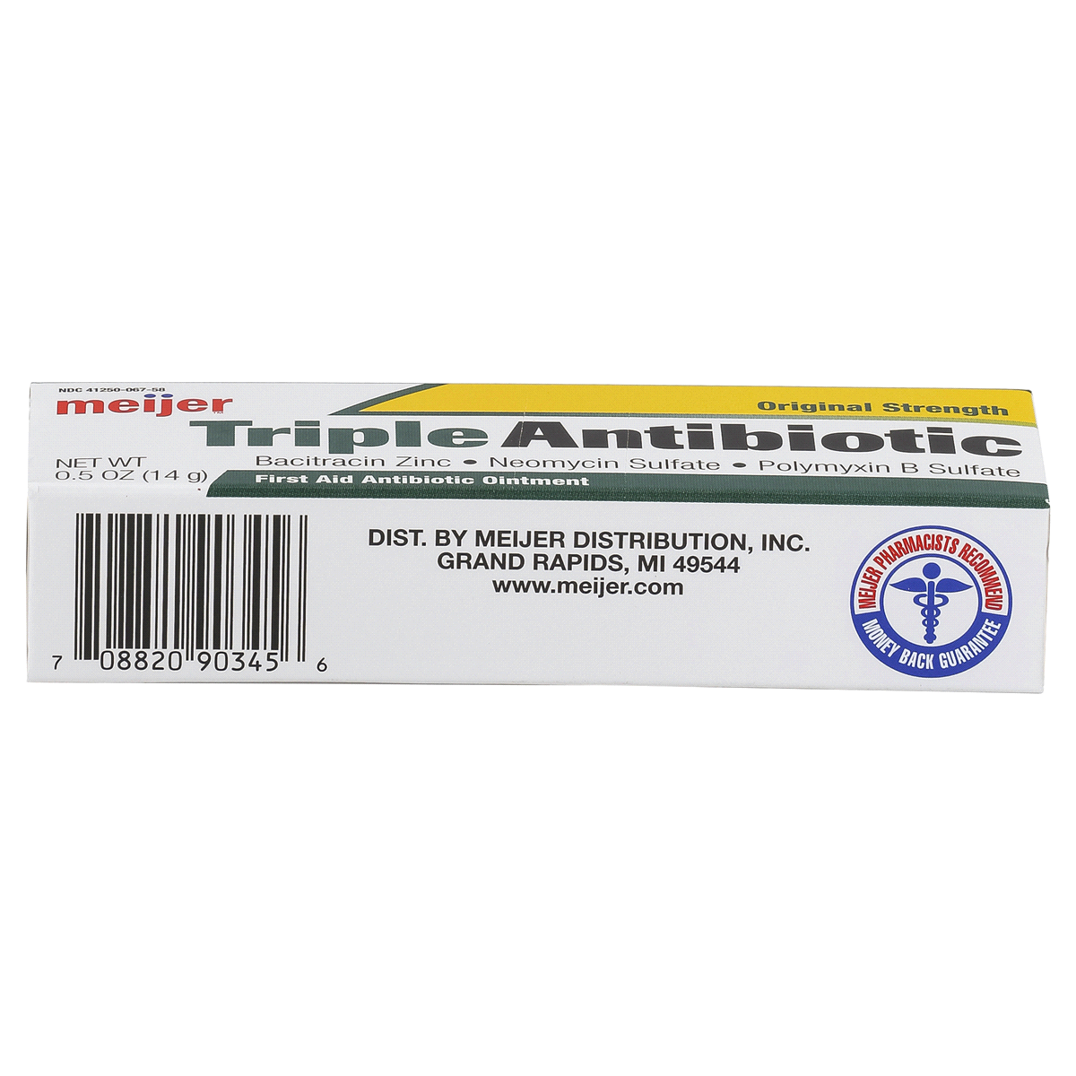 Meijer First Aid Triple Antibiotic Ointment, Treats Minor Cuts, Scrapes and Burns 0.5 oz Shipt
