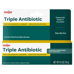 First Aid Triple Antibiotic Ointment, Treats Minor Cuts, Scrapes And Burns, .5 Oz