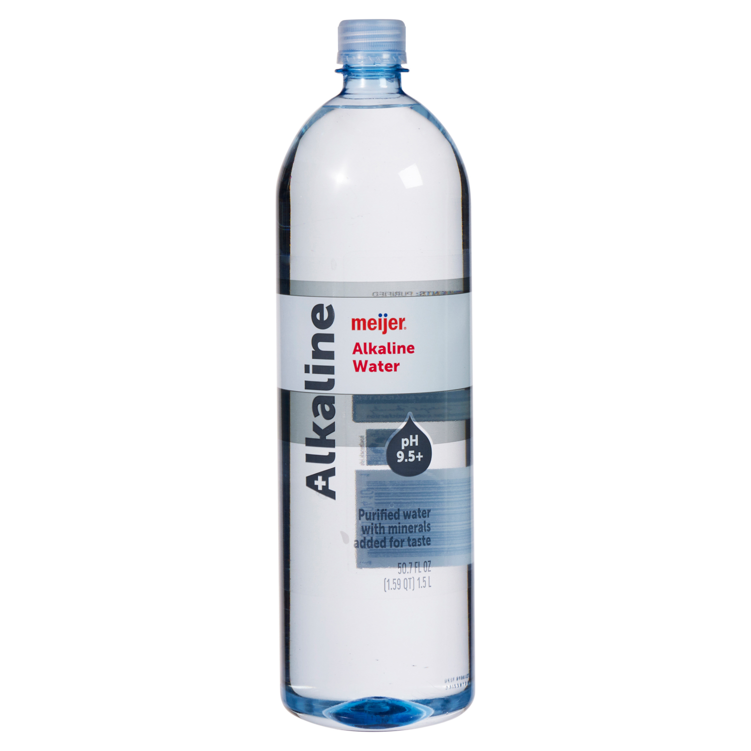 slide 1 of 8, Meijer Alkaline Water, 1.5 liter, 50.7 oz