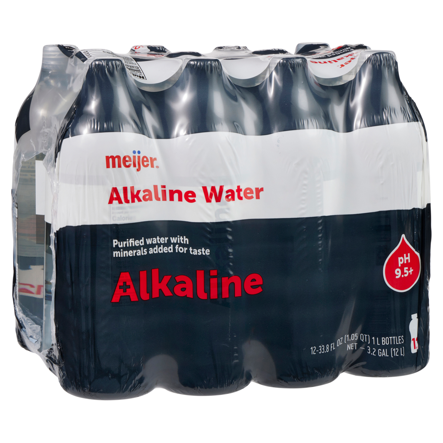 slide 4 of 5, Meijer Alkaline Water, 12 pk./33.8 oz, 12 ct, 33.8 oz
