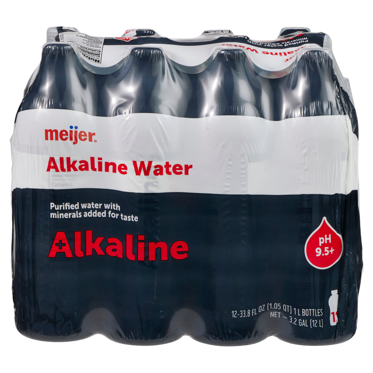 slide 1 of 5, Meijer Alkaline Water, 12 pk./33.8 oz, 12 ct, 33.8 oz
