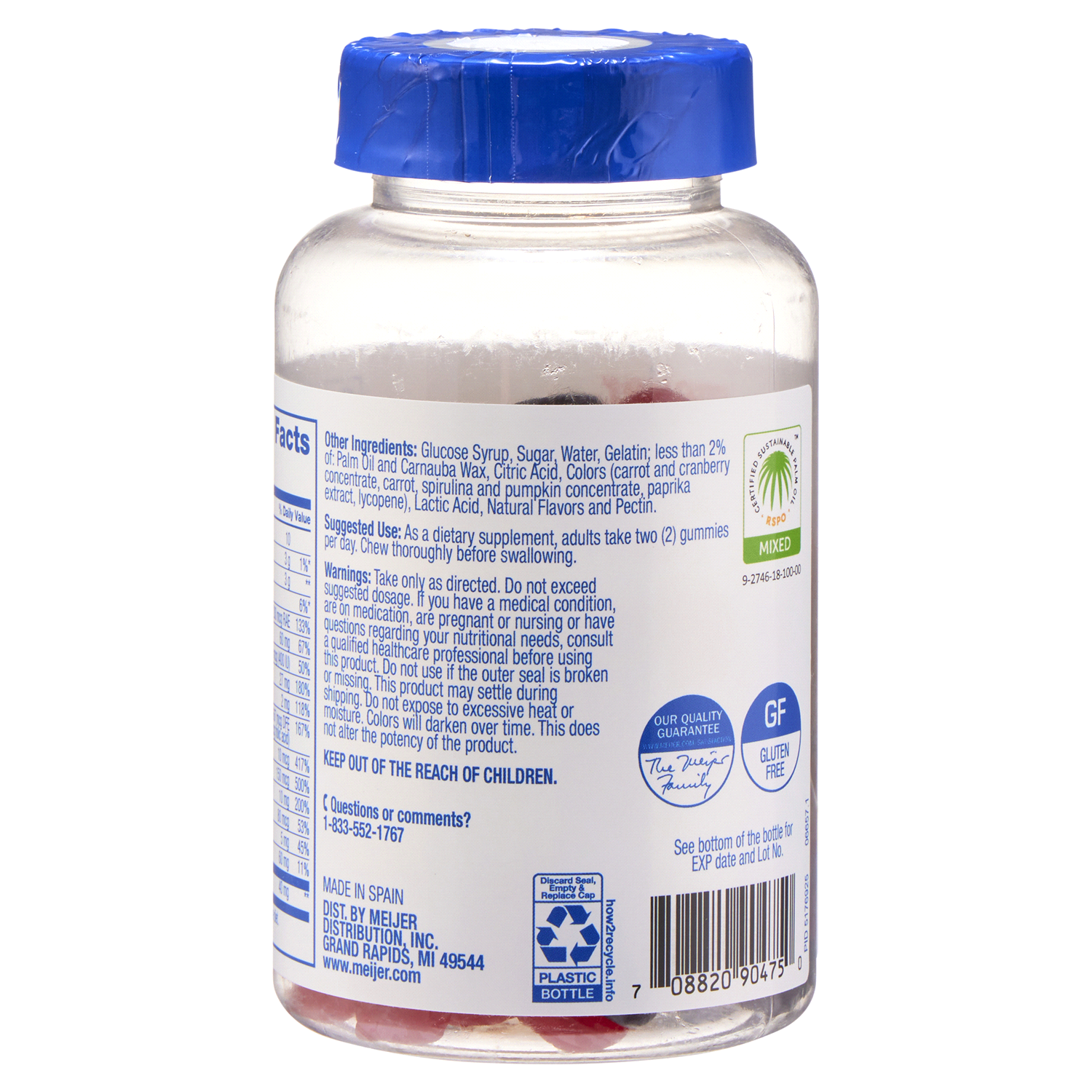 slide 3 of 3, Meijer Wellness Adult Multivitamin Gummy 120ct Value, 120 ct