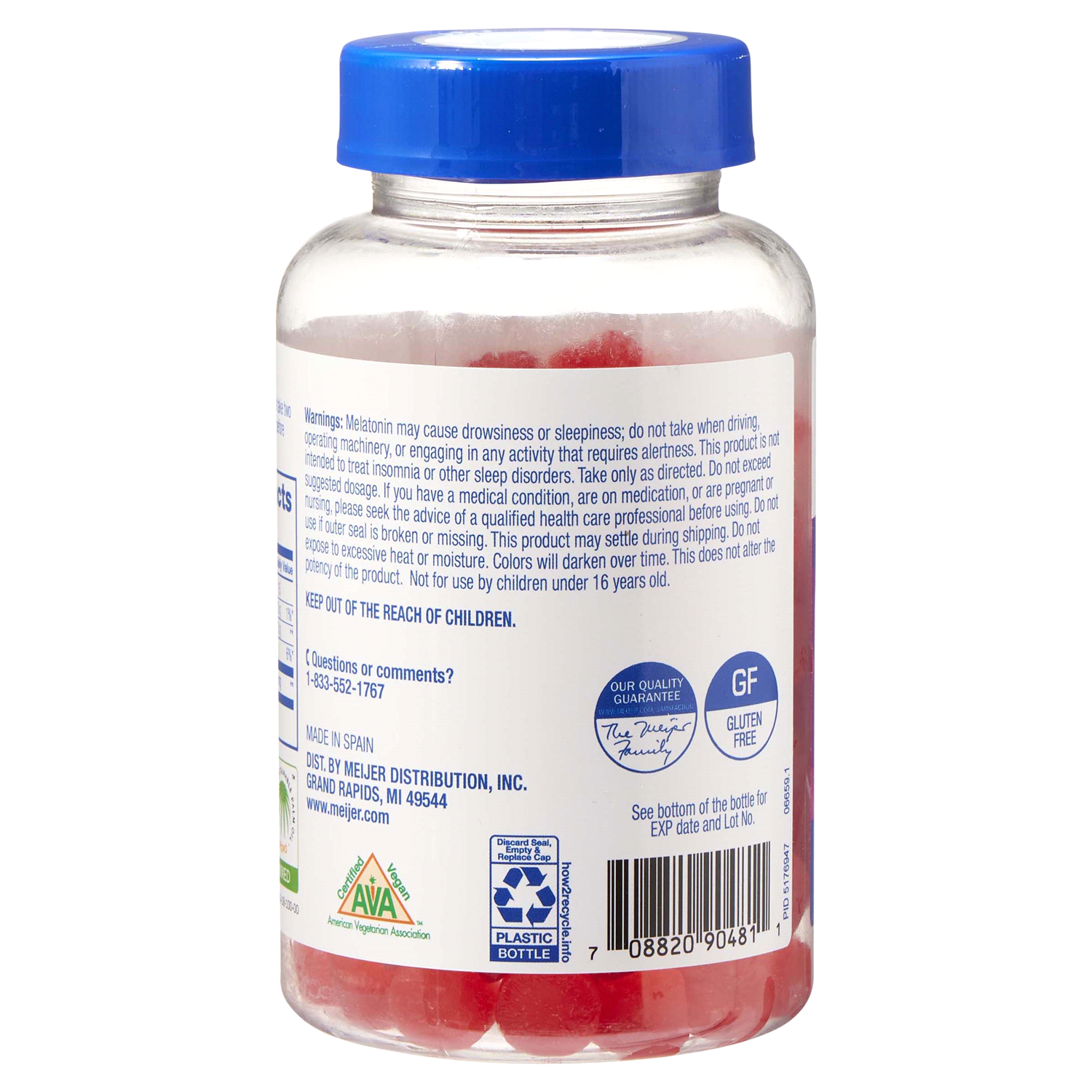 slide 2 of 3, Meijer Wellness Melatonin Gummy VALUE, 5mg, 120 ct