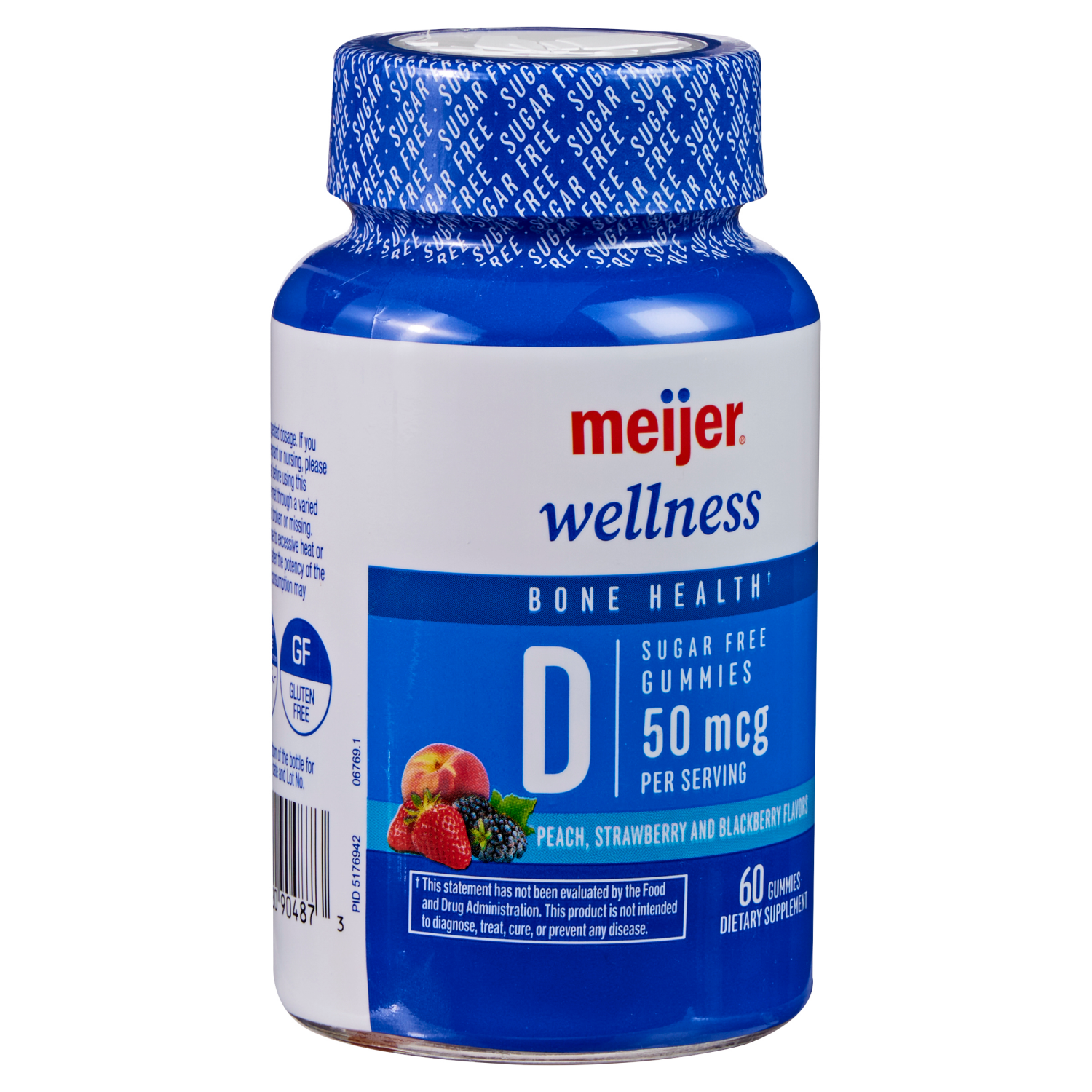 slide 4 of 5, Meijer Wellness Sugar Free Vitamin D Gummy 60ct, 60 ct