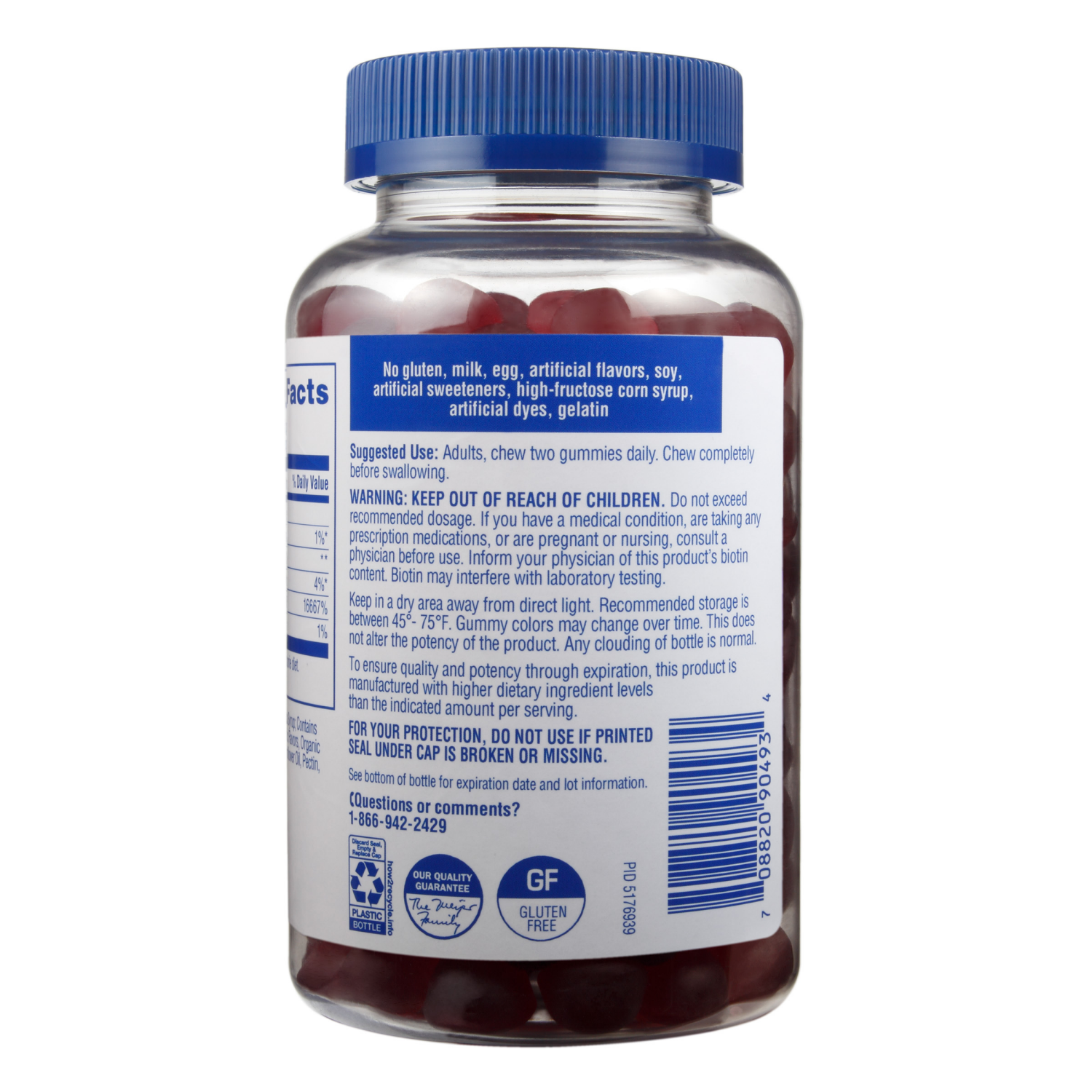 slide 2 of 2, MEIJER WELLNESS Meijer Blue Bottle Biotin 5,000mcg, 150 ct