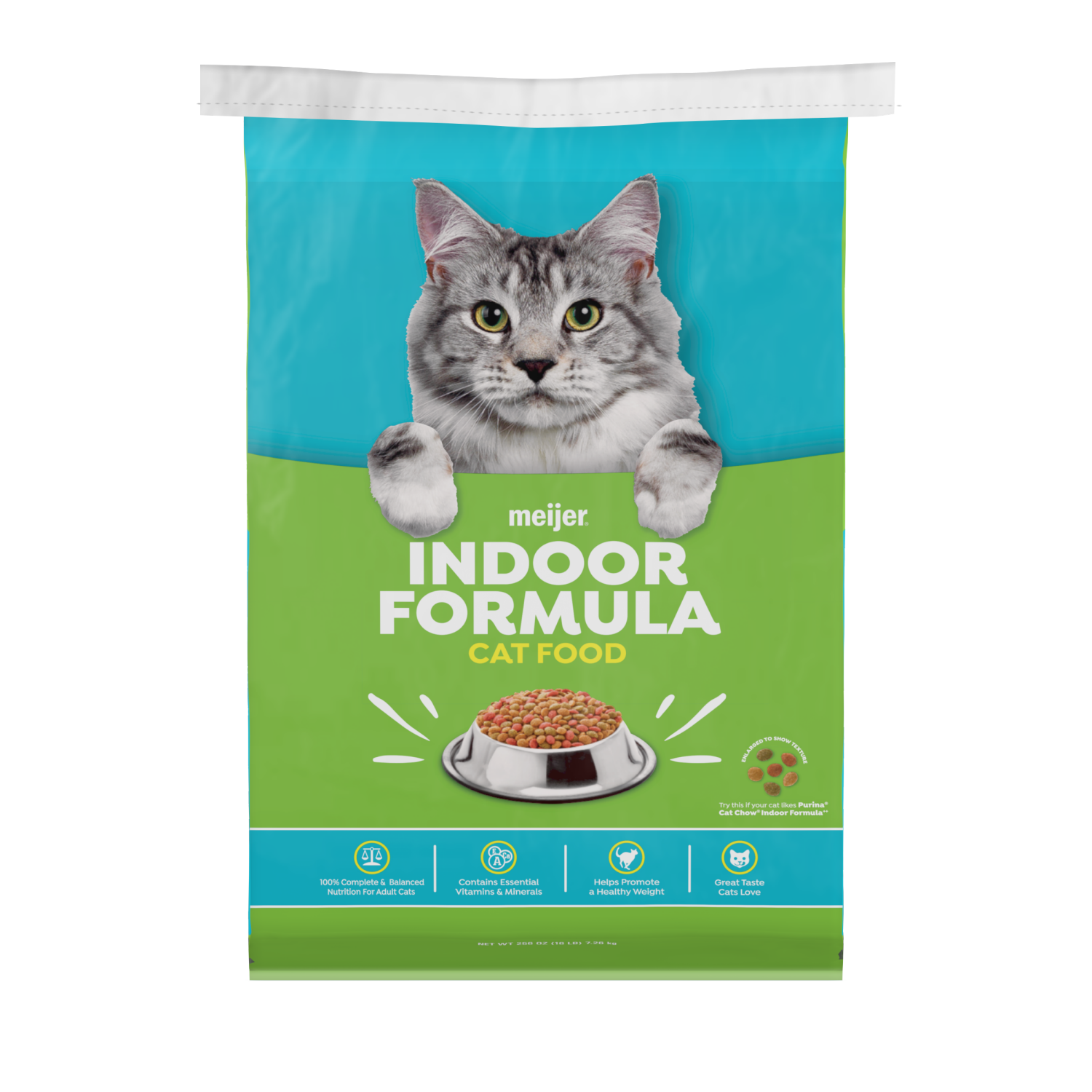 slide 1 of 2, Meijer Main Choice Indoor Formula Dry Cat Food, 16 lb
